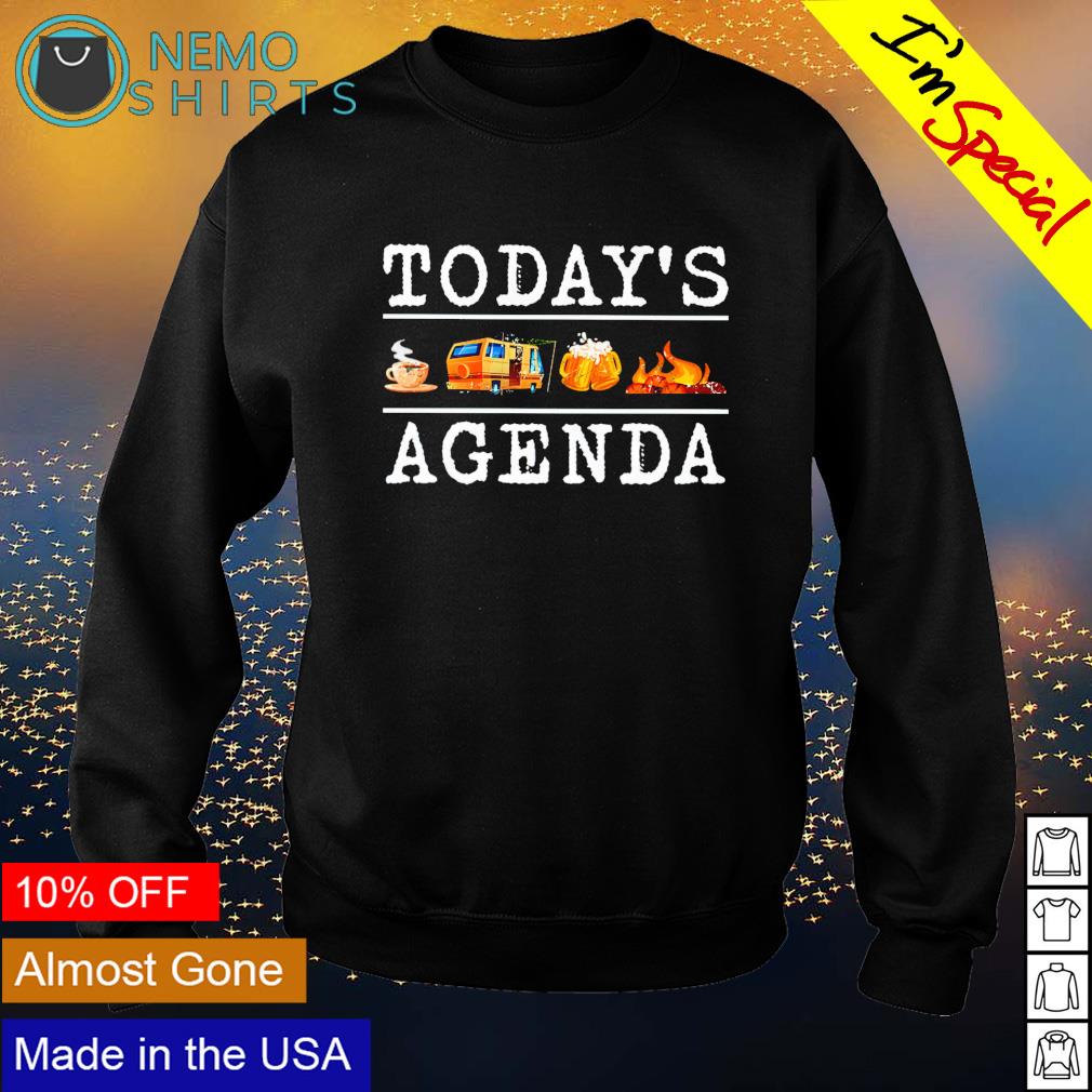 Camping today's agenda - Adult & Kids T-Shirts, Sweatshirts & Hoodies apparel design preview 4