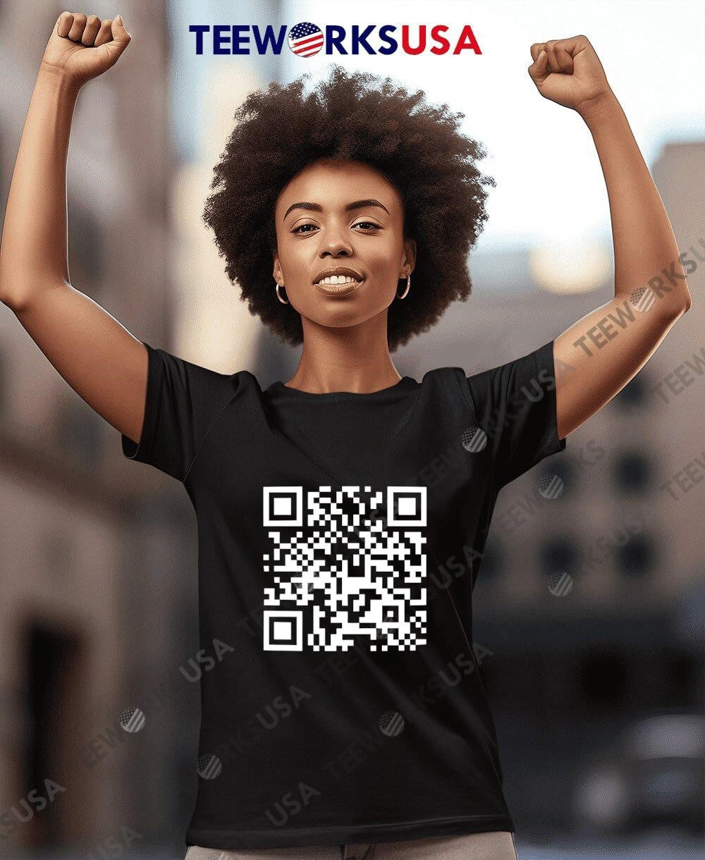 Trump YMCA Troll Dancing QR Code - Adult & Kids T-Shirts, Sweatshirts & Hoodies apparel design preview 7