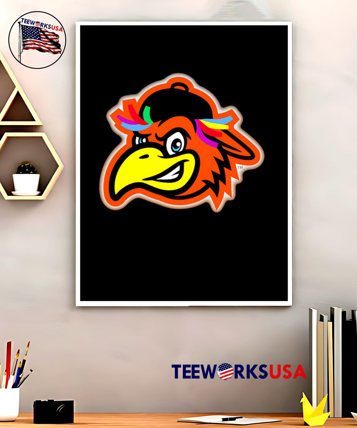 Delmarva Shorebirds logo - Adult & Kids T-Shirts, Sweatshirts & Hoodies apparel design preview 5