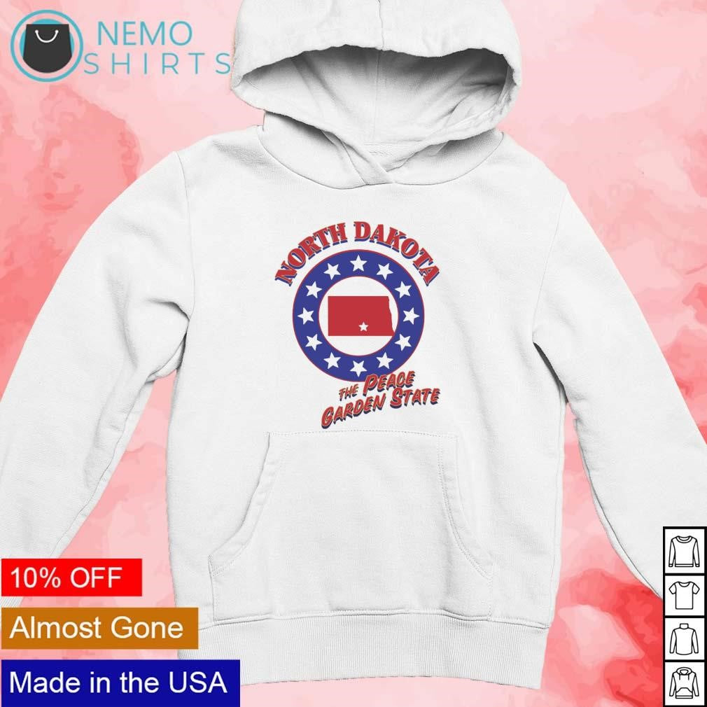 North Dakota the peace garden state - Adult & Kids T-Shirts, Sweatshirts & Hoodies apparel design preview 2