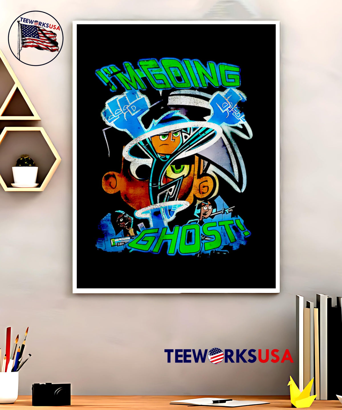 Danny Fenton I'm Going Ghost - Adult & Kids T-Shirts, Sweatshirts & Hoodies apparel design preview 5