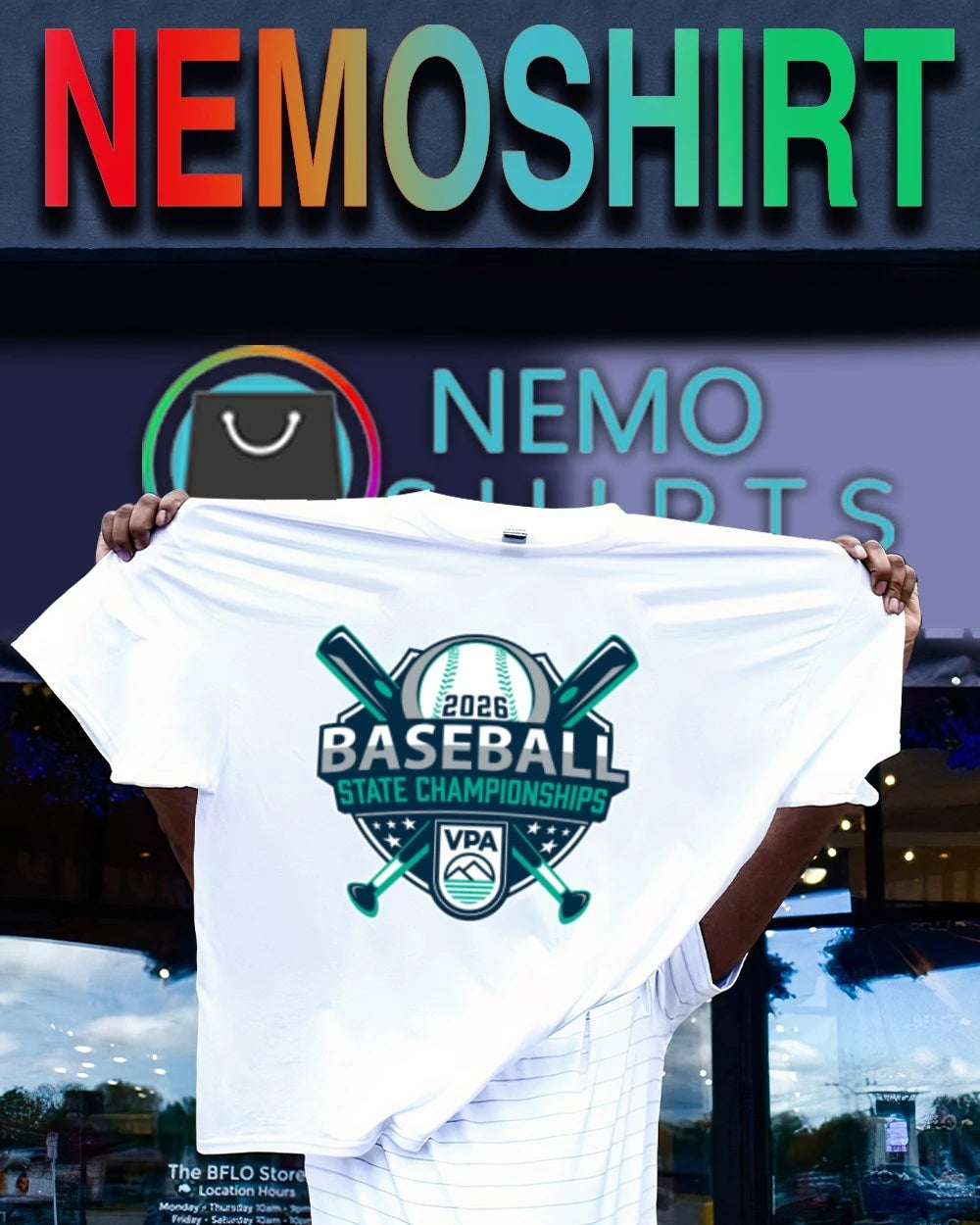 VPA Baseball State Championships 2026 - Adult & Kids T-Shirts, Sweatshirts & Hoodies apparel design preview 1
