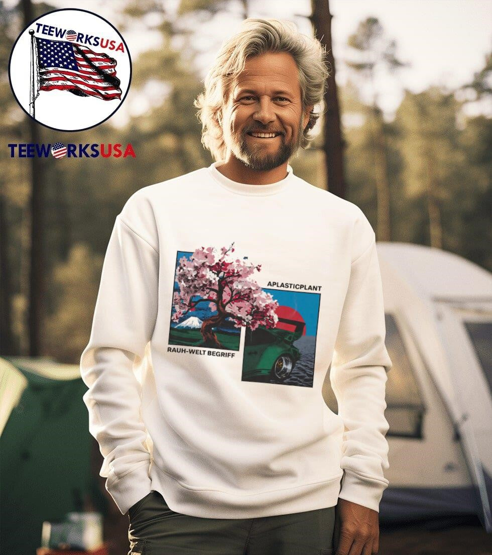 Rauh-welt begriff x aplasticplant cherry blossom - Adult & Kids T-Shirts, Sweatshirts & Hoodies apparel design preview 3