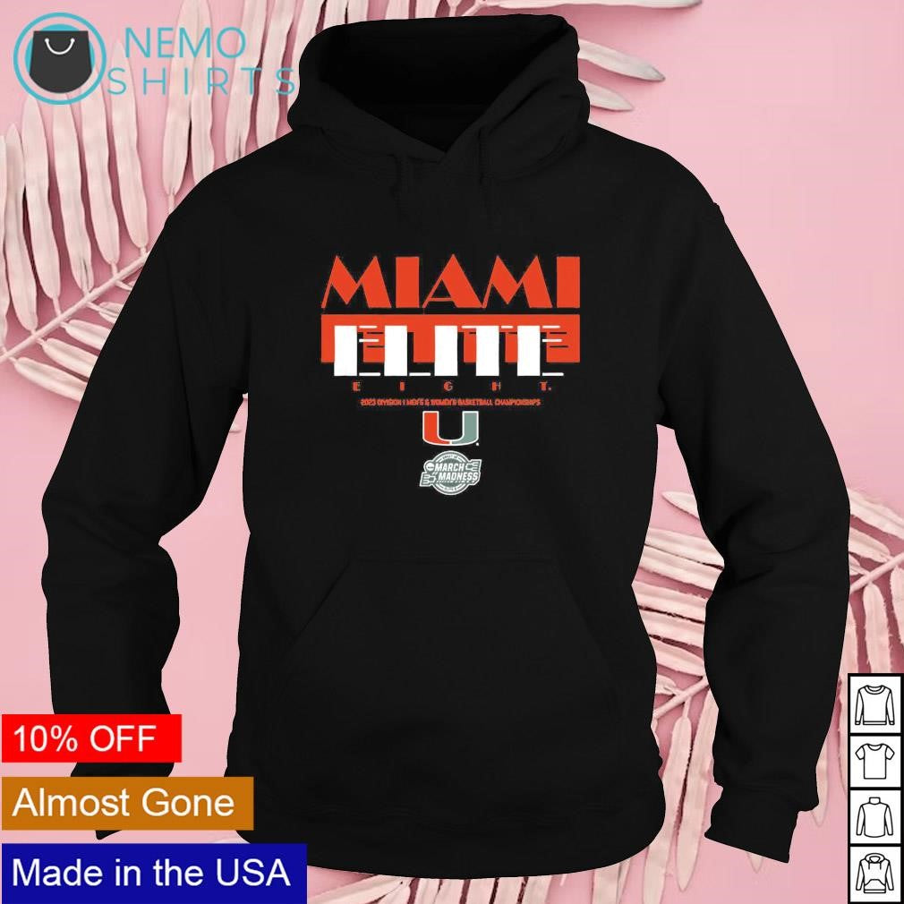 Miami Hurricanes basketball Elite Eight 2023 - Adult & Kids T-Shirts, Sweatshirts & Hoodies apparel design preview 2