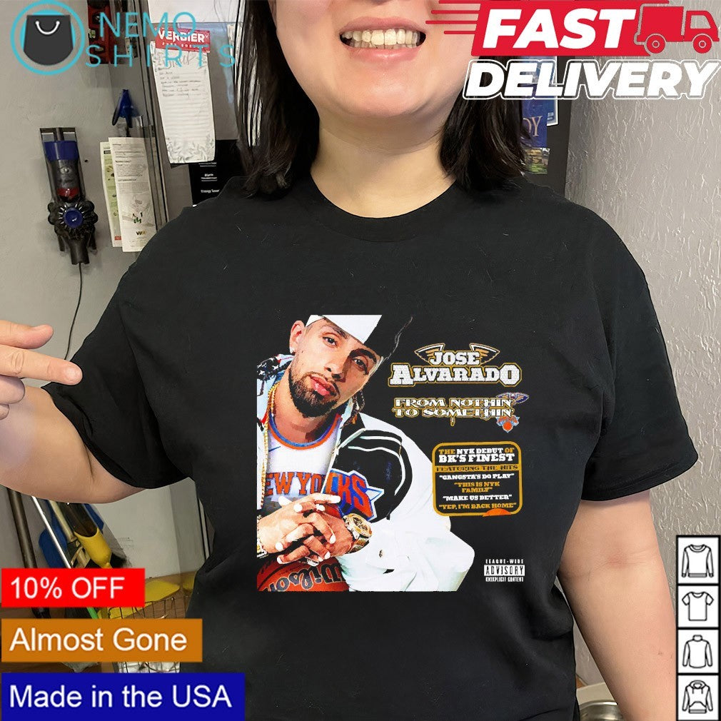 Diggin' in the Knicks Crates Jose Alvarado from - Adult & Kids T-Shirts, Sweatshirts & Hoodies apparel design preview 2