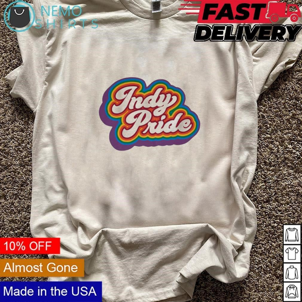 Indy pride is groovy - Adult & Kids T-Shirts, Sweatshirts & Hoodies apparel design preview 3
