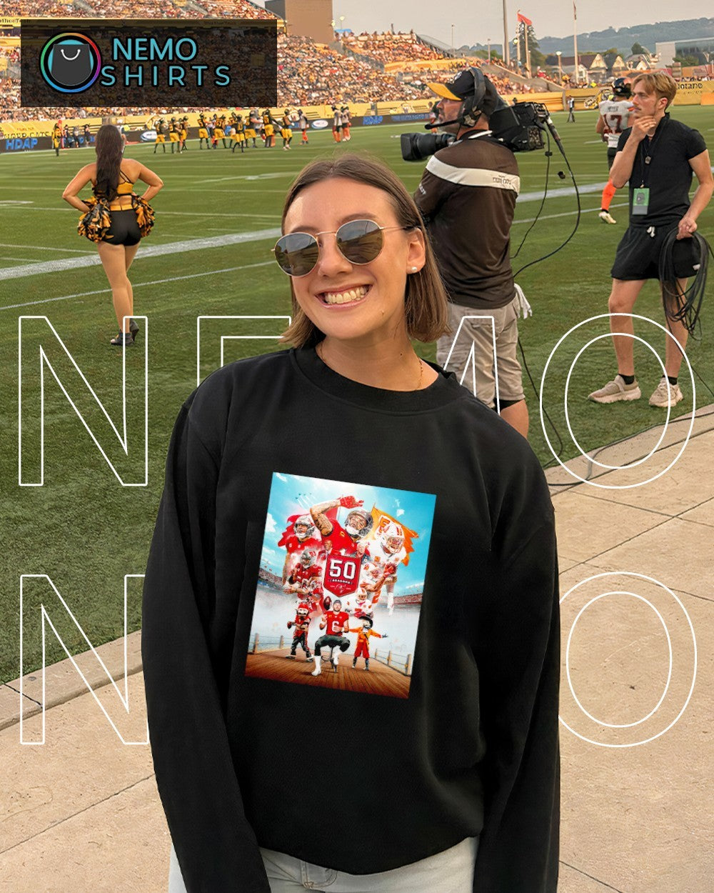 Tampa Bay Buccaneers 50th season 1976 2025 player - Adult & Kids T-Shirts, Sweatshirts & Hoodies apparel design preview 4