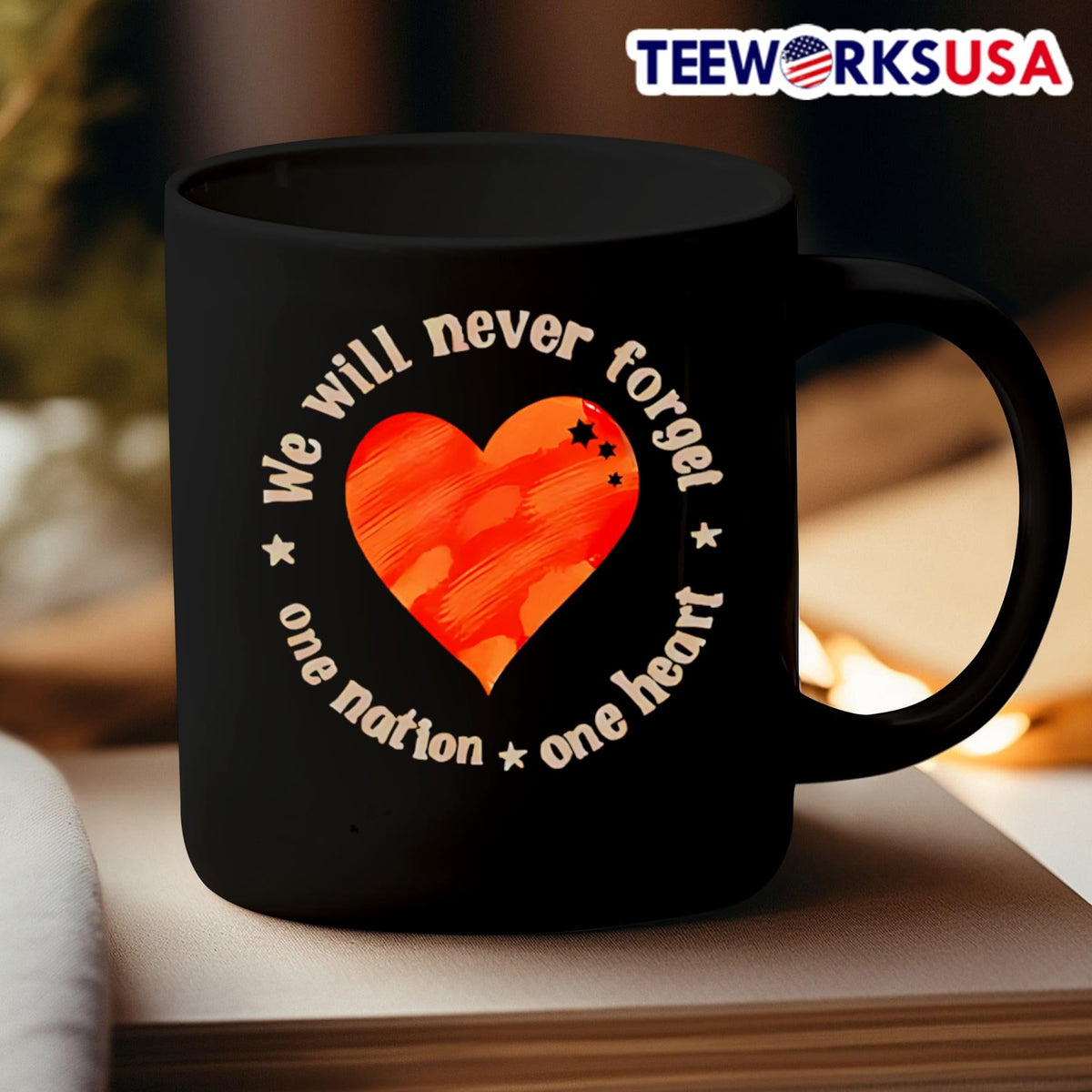 We Will Never Forget One Nation Heart Bibas Family - Adult & Kids T-Shirts, Sweatshirts & Hoodies apparel design preview 3