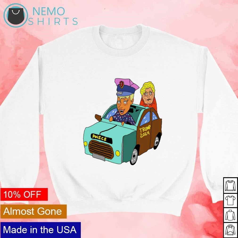 Trump 2024 stand with police - Adult & Kids T-Shirts, Sweatshirts & Hoodies apparel design preview 4