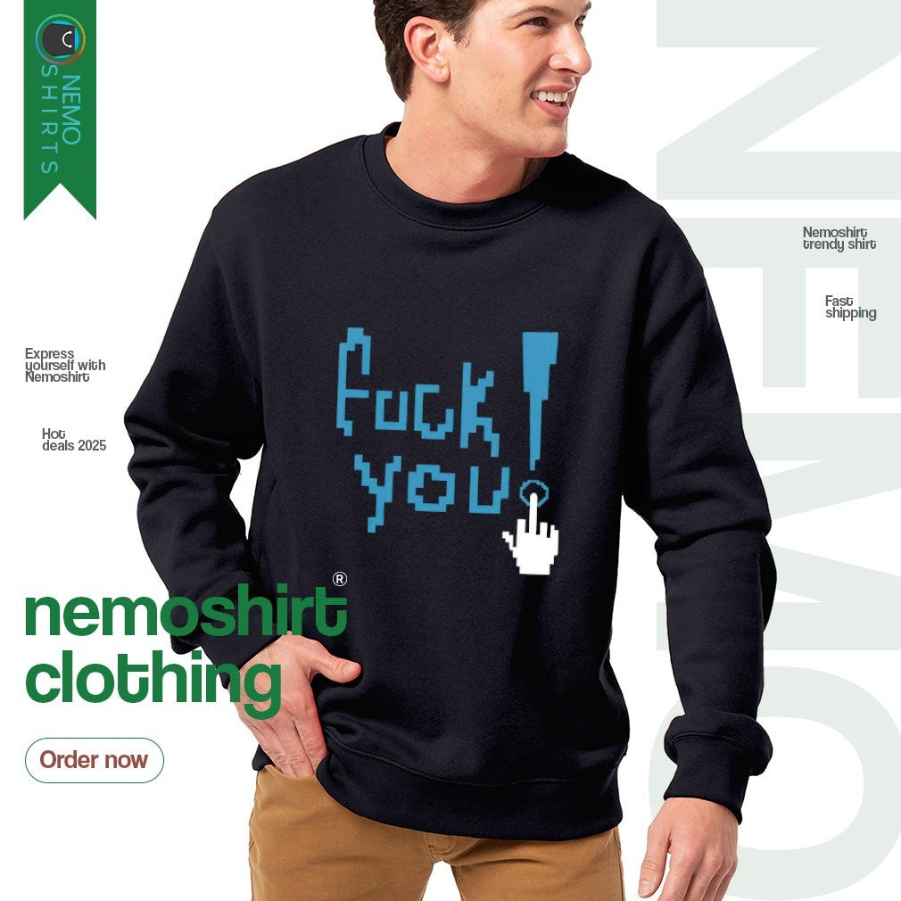 Crazy fuck you - Adult & Kids T-Shirts, Sweatshirts & Hoodies apparel design preview 4