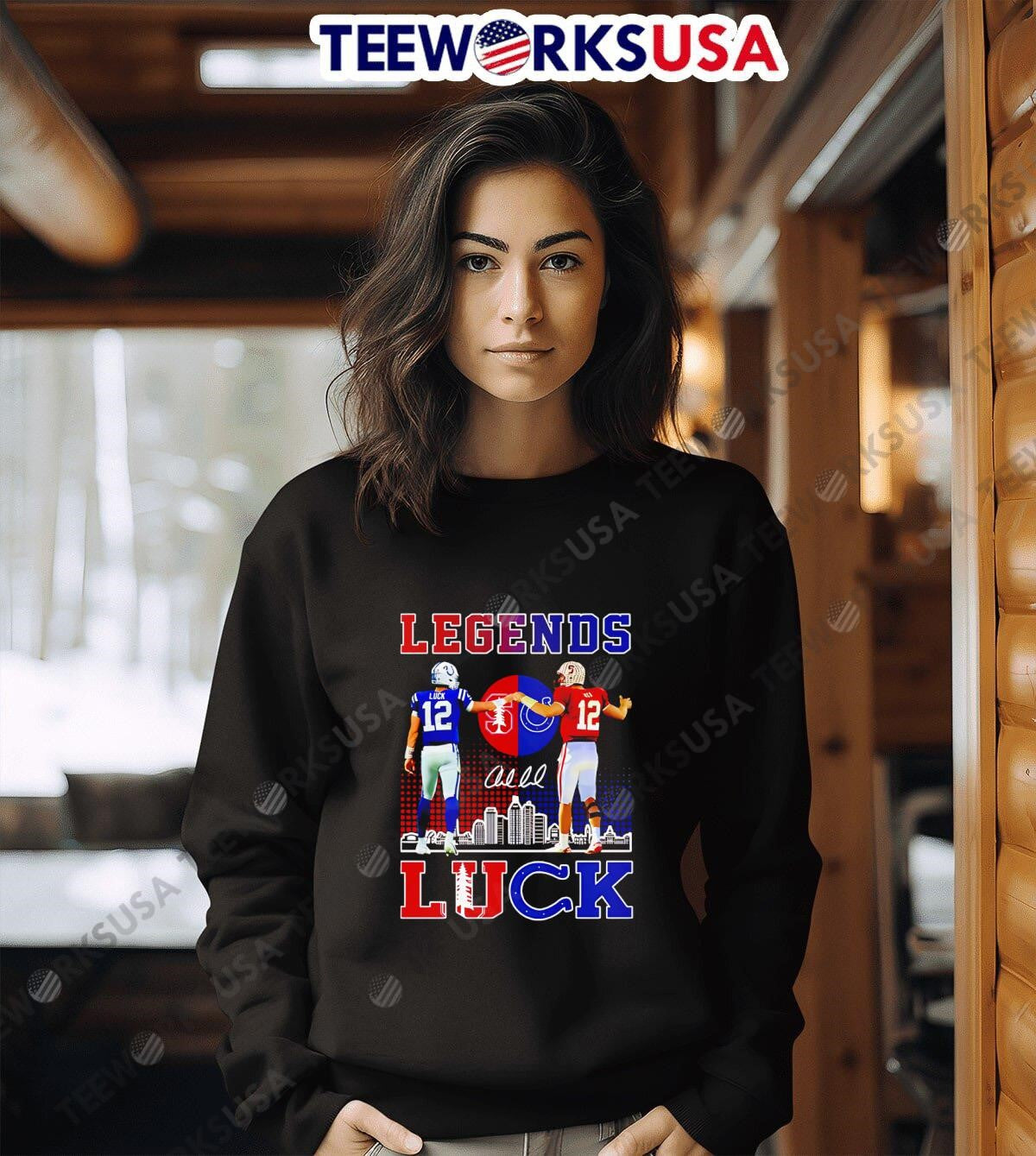 Legends Luck Indianapolis Colts Graphics - Adult & Kids T-Shirts, Sweatshirts & Hoodies apparel design preview 6