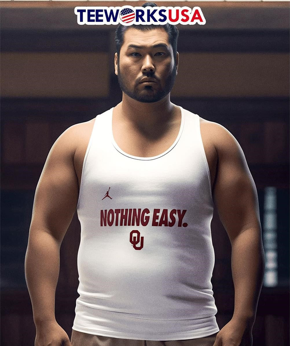 Oklahoma Sooners Nothing Easy - Adult & Kids T-Shirts, Sweatshirts & Hoodies apparel design preview 3