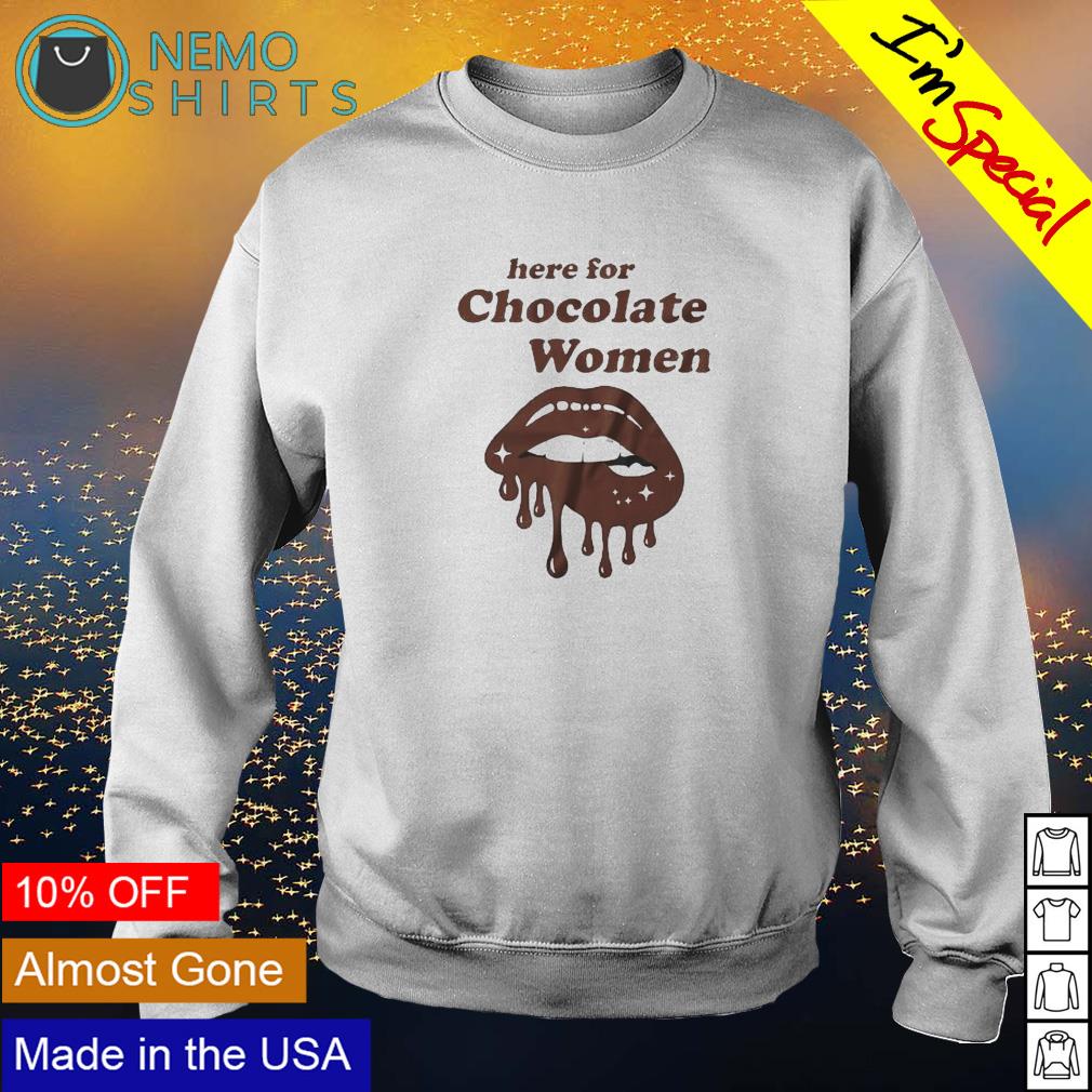 Here for chocolate lip - Adult & Kids T-Shirts, Sweatshirts & Hoodies product image 4
