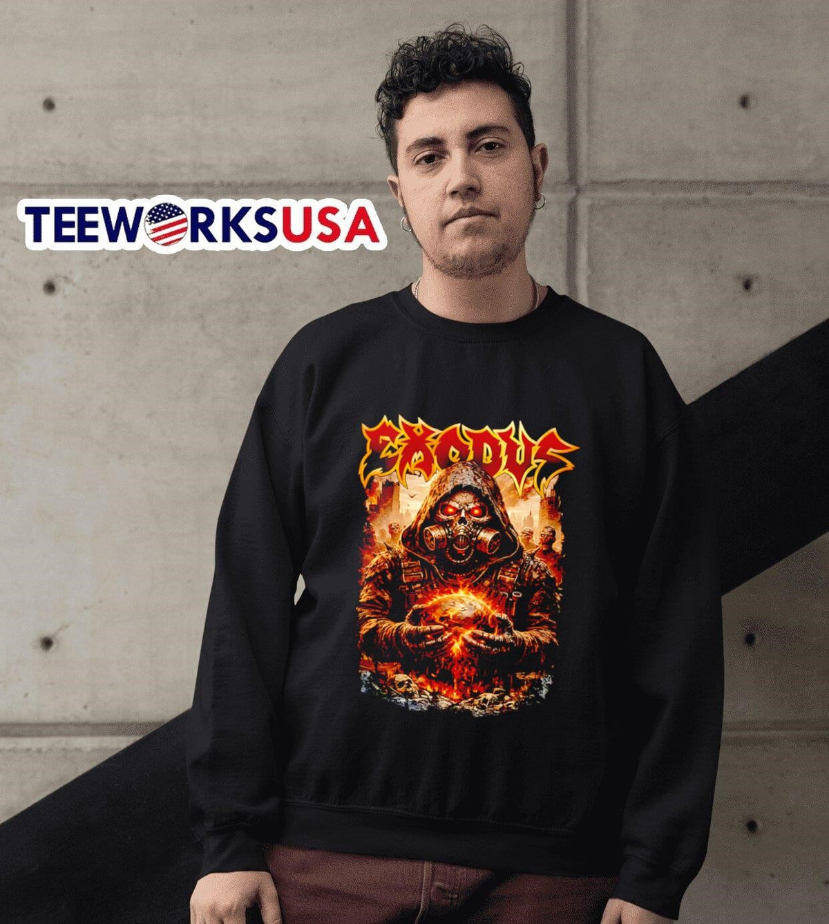 Exodus No Gods Masters Mercy - Adult & Kids T-Shirts, Sweatshirts & Hoodies apparel design preview 6