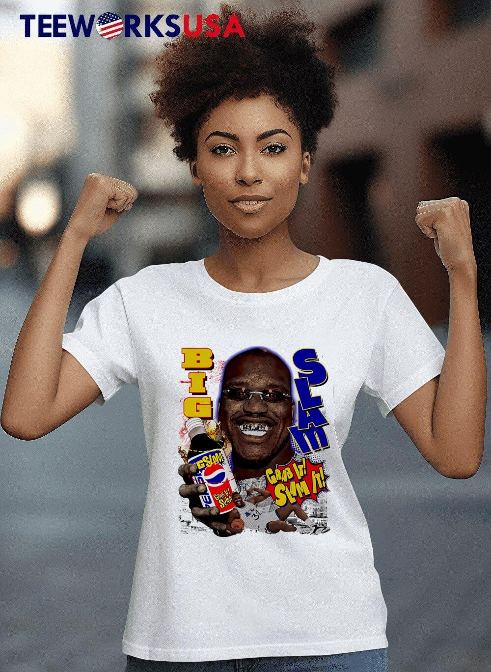 Big Slam Shaq Pepsi - Adult & Kids T-Shirts, Sweatshirts & Hoodies apparel design preview 8
