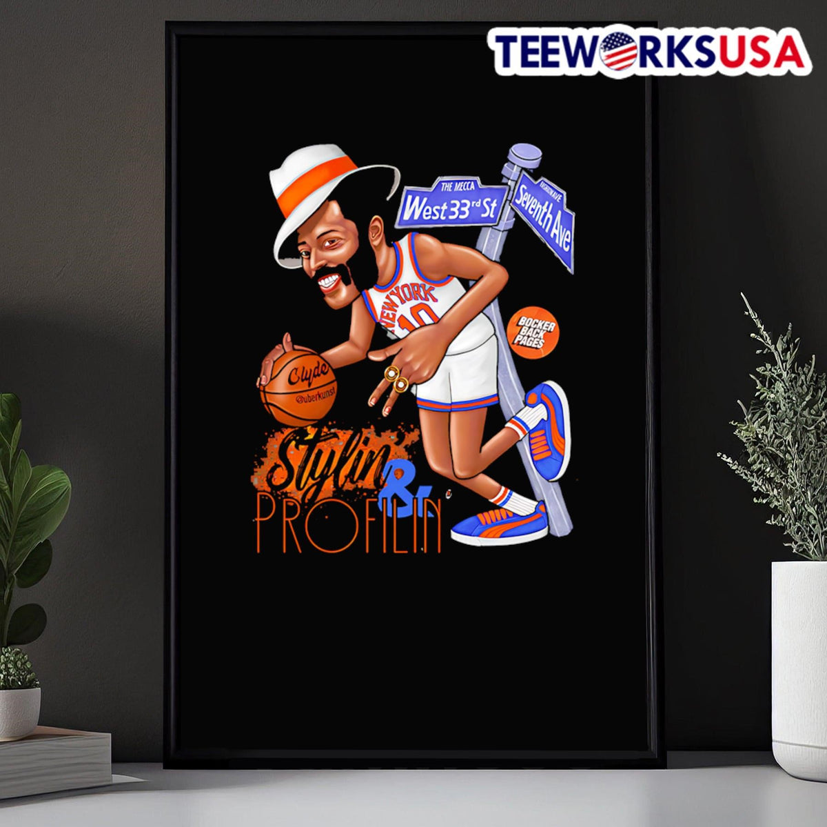 Clyde Stylin' and Profilin' - Adult & Kids T-Shirts, Sweatshirts & Hoodies apparel design preview 5