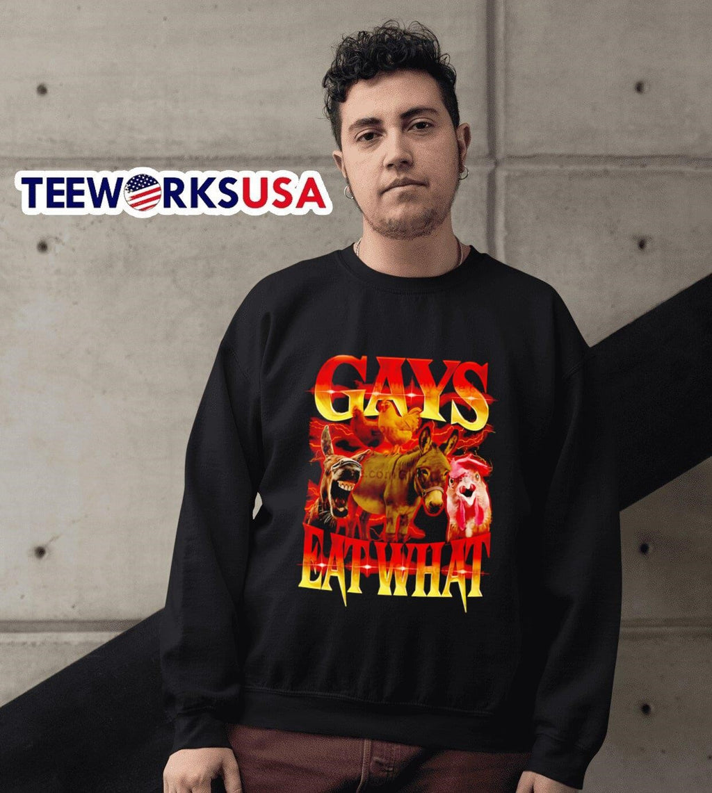 Chicken and donkey gays eat what - Adult & Kids T-Shirts, Sweatshirts & Hoodies apparel design preview 6