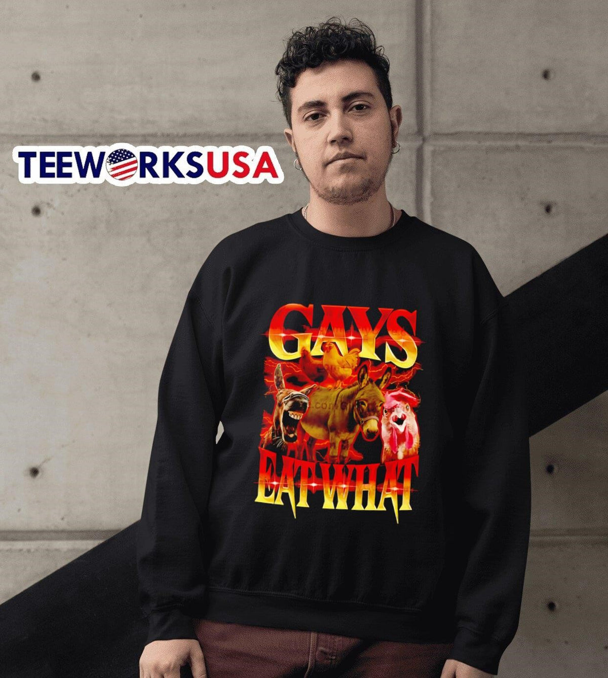 Chicken and donkey gays eat what - Adult & Kids T-Shirts, Sweatshirts & Hoodies apparel design preview 6