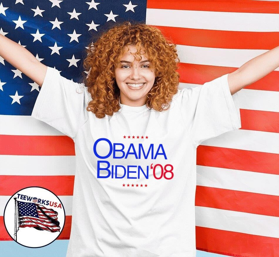 Obama Biden 08 - Adult & Kids T-Shirts, Sweatshirts & Hoodies apparel design preview 7