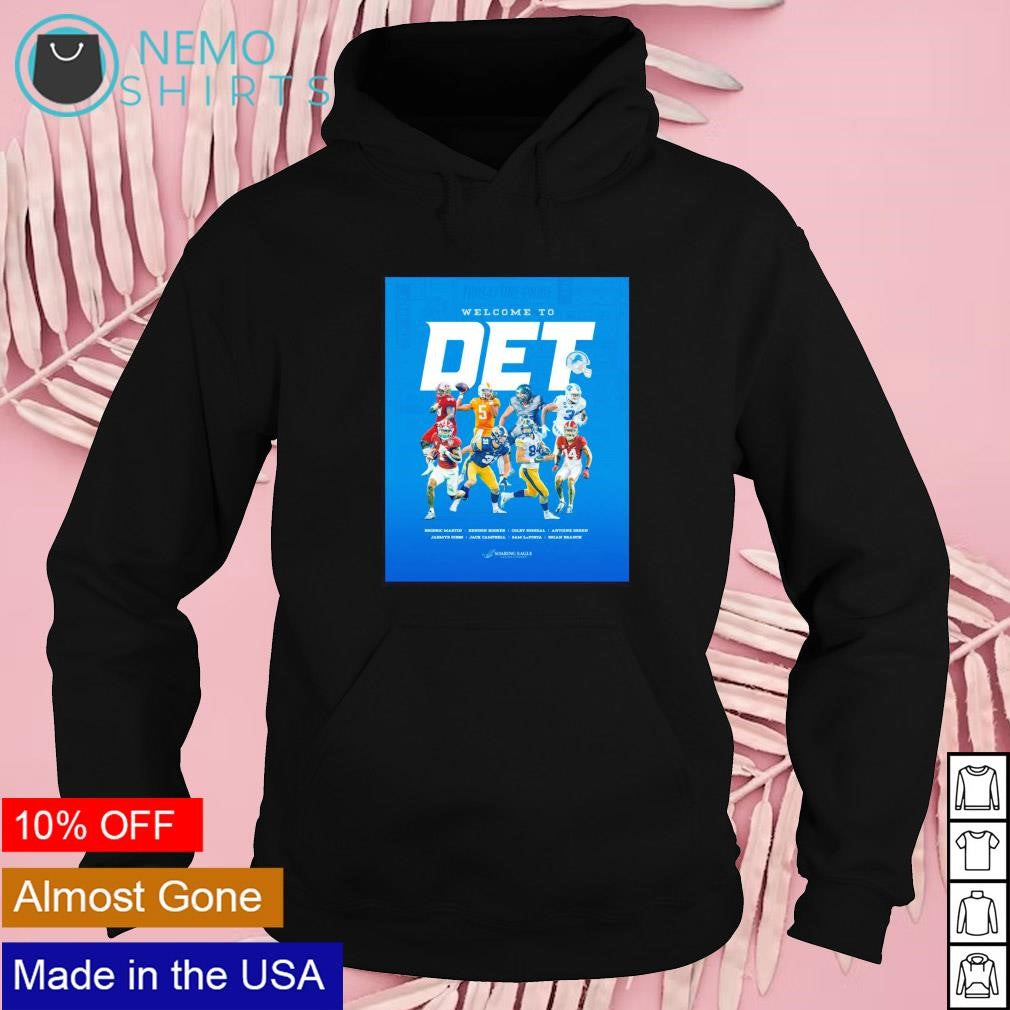 Welcome to the Pride Detroit Lions 2023 draft - Adult & Kids T-Shirts, Sweatshirts & Hoodies apparel design preview 2
