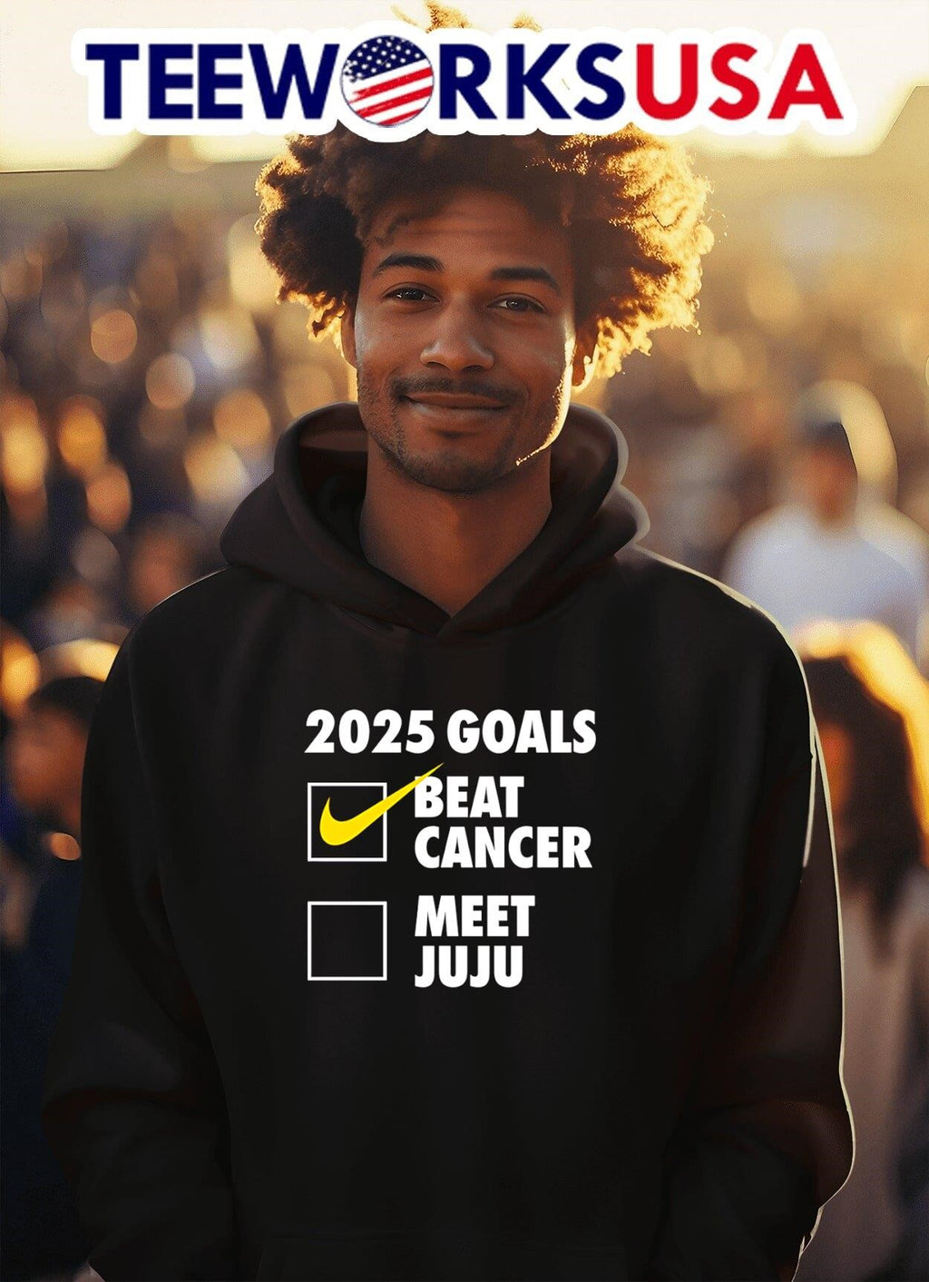 2025 Goals Beat Cancer Meet Juju - Adult & Kids T-Shirts, Sweatshirts & Hoodies apparel design preview 2