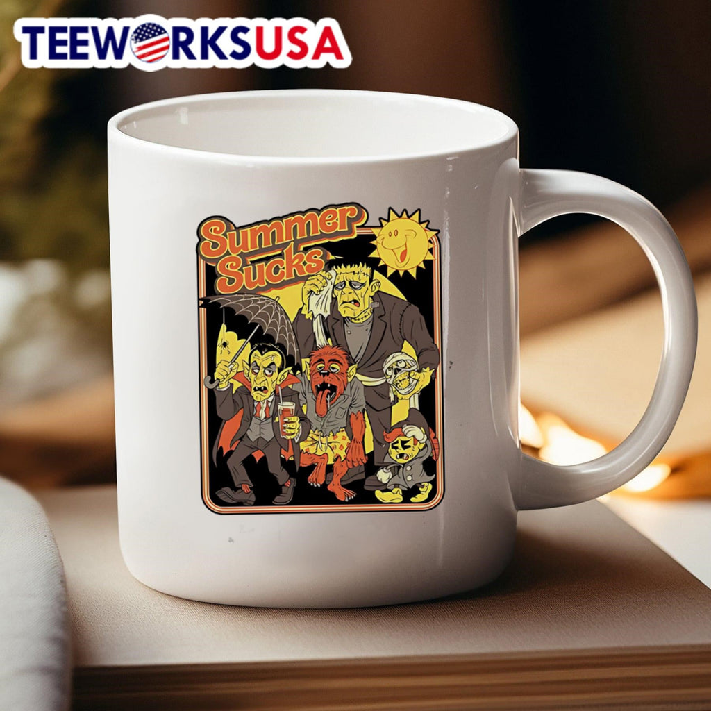 Summer sucks horror characters - Adult & Kids T-Shirts, Sweatshirts & Hoodies apparel design preview 4