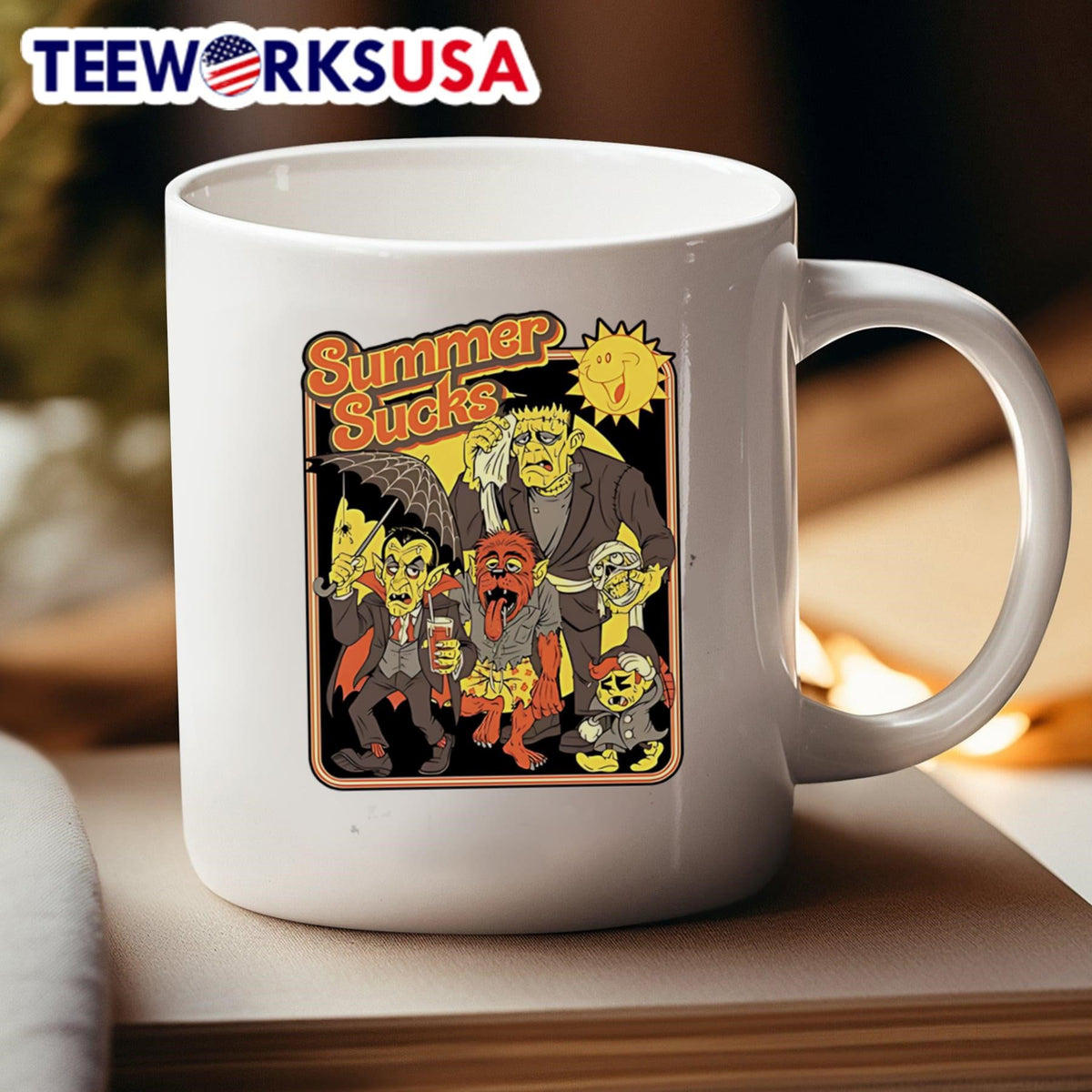 Summer sucks horror characters - Adult & Kids T-Shirts, Sweatshirts & Hoodies apparel design preview 4