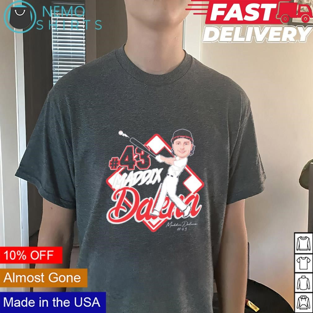 Maddix Dalena 43 Connecticut infielder signature - Adult & Kids T-Shirts, Sweatshirts & Hoodies apparel design preview 3