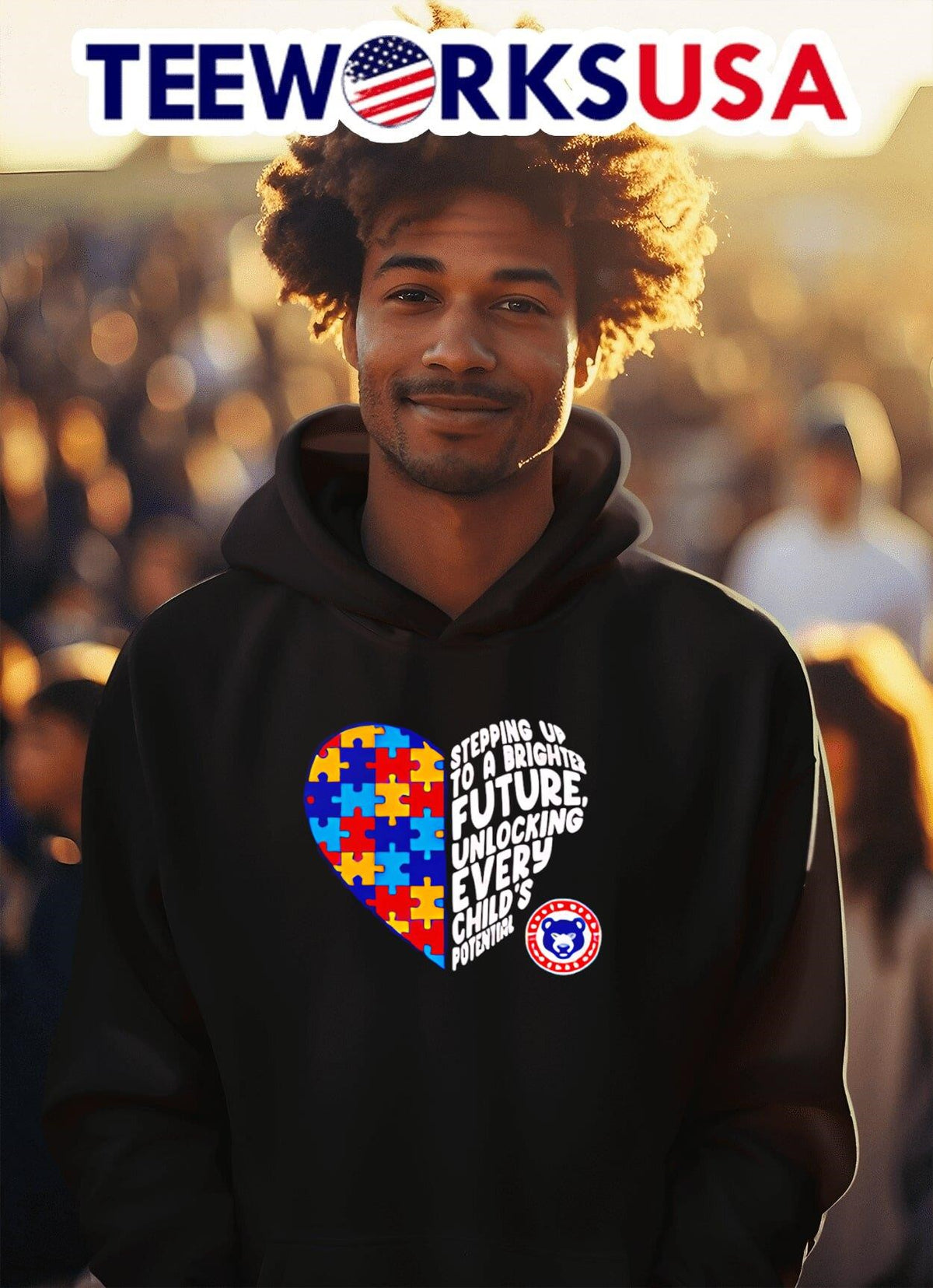 South Bend Cubs stepping up to a brighter future - Adult & Kids T-Shirts, Sweatshirts & Hoodies apparel design preview 2