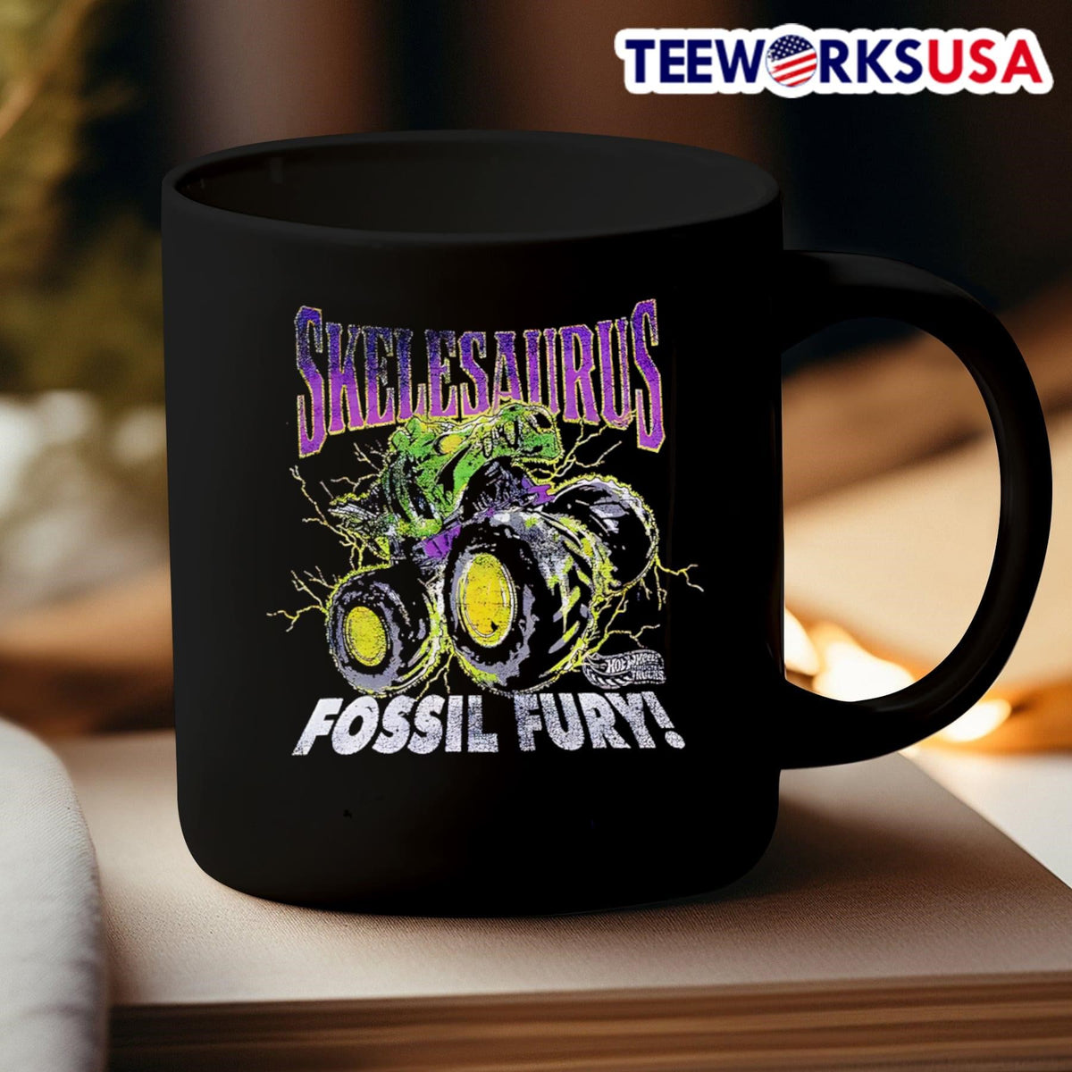 Hot Wheels Skelesaurus monster truck - Adult & Kids T-Shirts, Sweatshirts & Hoodies apparel design preview 3
