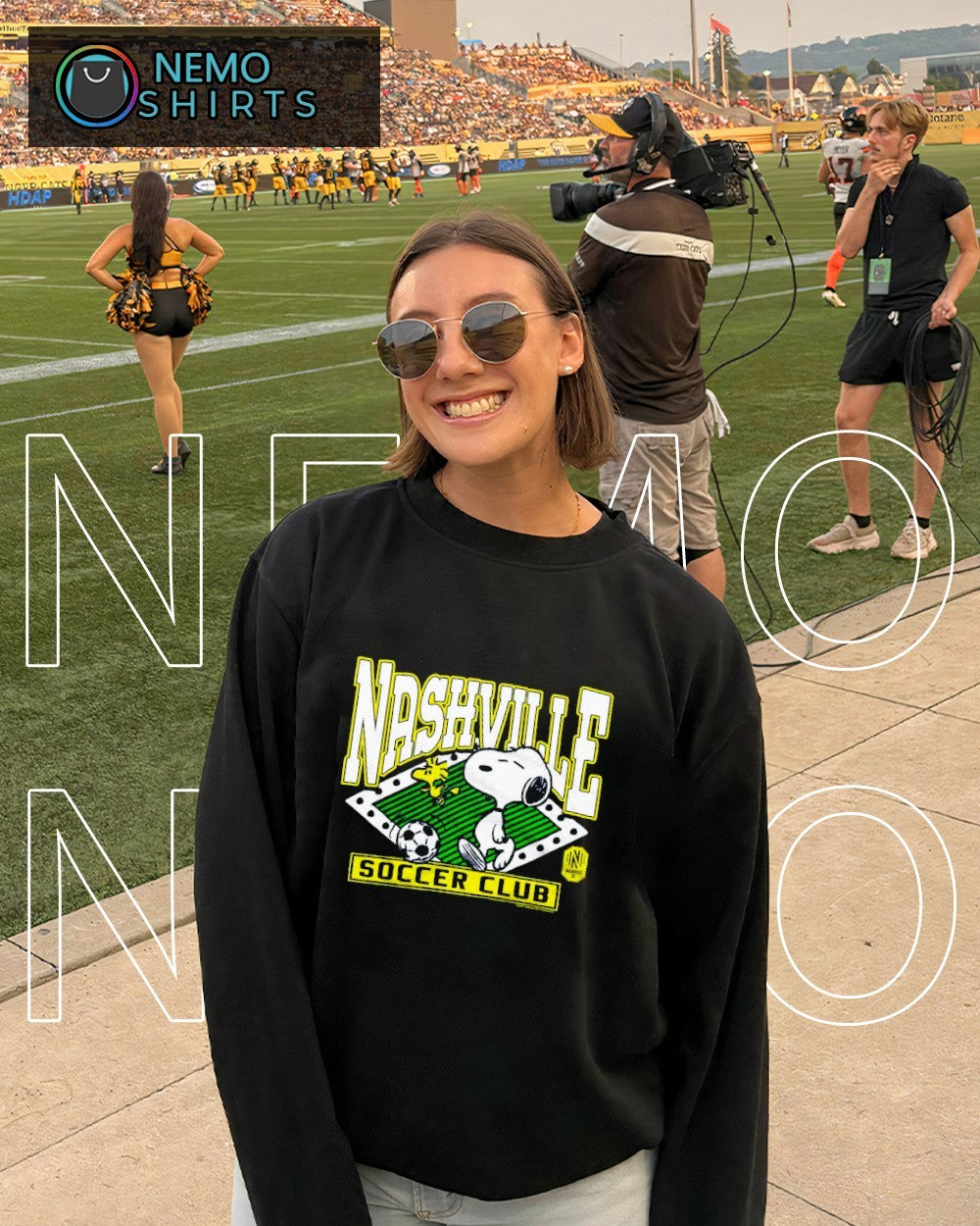Peanuts Snoopy x Nashville soccer club - Adult & Kids T-Shirts, Sweatshirts & Hoodies apparel design preview 4