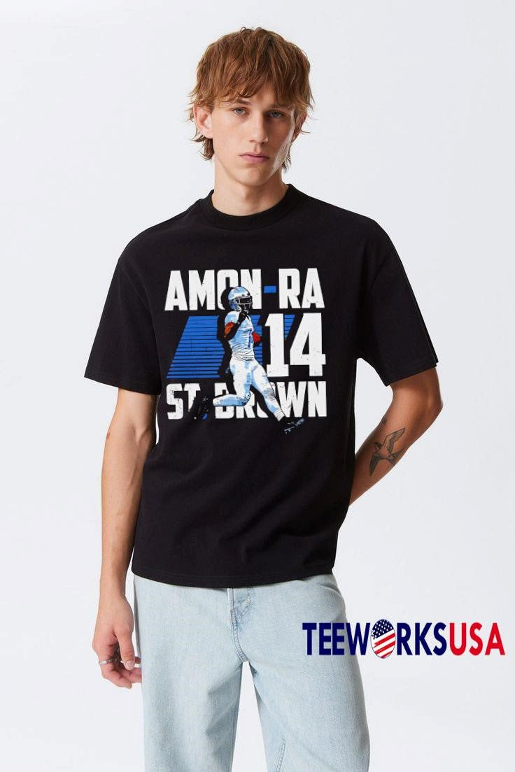 Amon-Ra St. Brown Detroit Player Name - Adult & Kids T-Shirts, Sweatshirts & Hoodies apparel design preview 3
