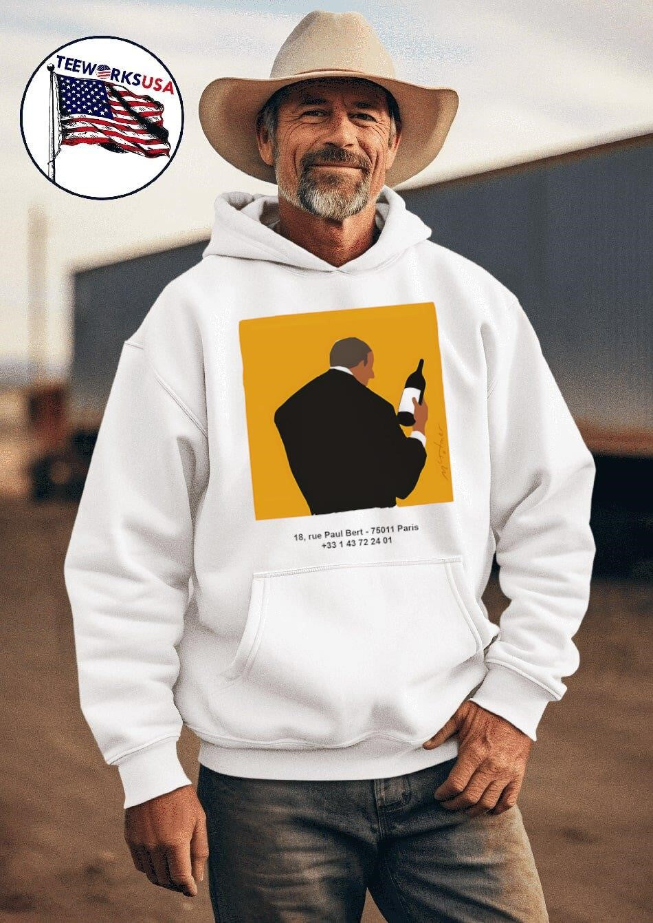 Bistrot Paul Bert x Michel Tolmer - Adult & Kids T-Shirts, Sweatshirts & Hoodies apparel design preview 2