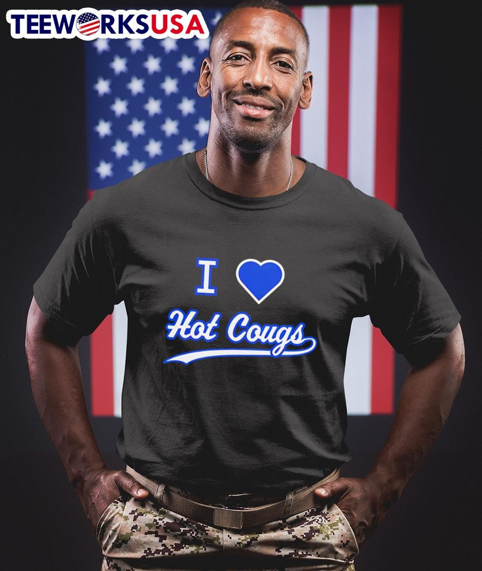 I love hot Cougs - Adult & Kids T-Shirts, Sweatshirts & Hoodies apparel design preview 1