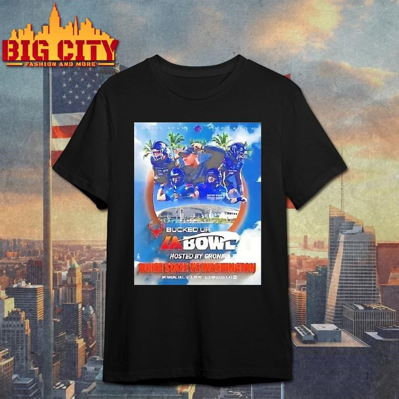 Boise State Broncos Vs Washington Huskies 2025 Bucked - Adult & Kids T-Shirts, Sweatshirts & Hoodies apparel design preview 1