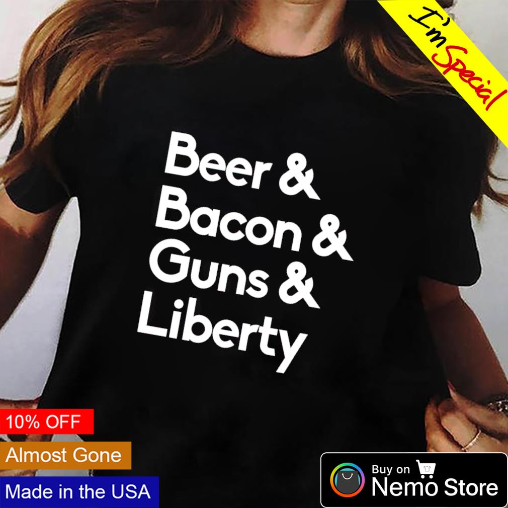 Beer bacon guns liberty - Adult & Kids T-Shirts, Sweatshirts & Hoodies apparel design preview 2