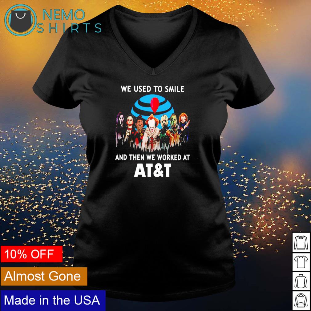 Horror Halloween we used to smile and then worked at - Adult & Kids T-Shirts, Sweatshirts & Hoodies apparel design preview 5