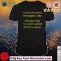 Question for women who support Trump when did you - Adult & Kids T-Shirts, Sweatshirts & Hoodies apparel design preview 1