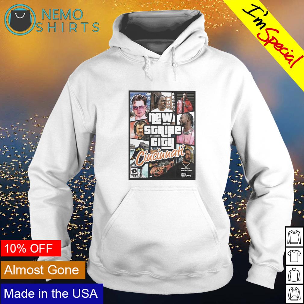 GTA New Stripe City Cincinnati - Adult & Kids T-Shirts, Sweatshirts & Hoodies apparel design preview 2