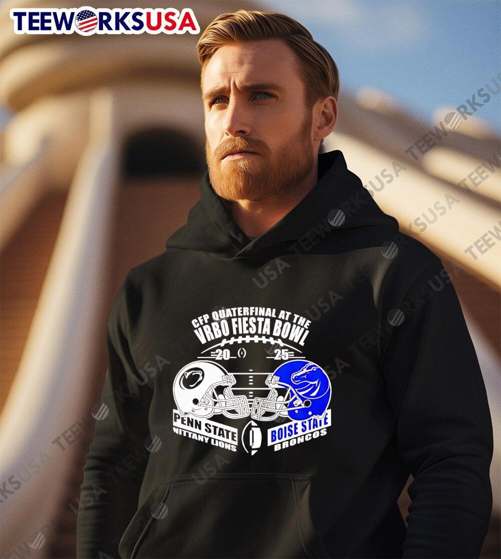 Penn State vs Boise 2025 Cfp Vrbo Fiesta Bowl Head to - Adult & Kids T-Shirts, Sweatshirts & Hoodies apparel design preview 3