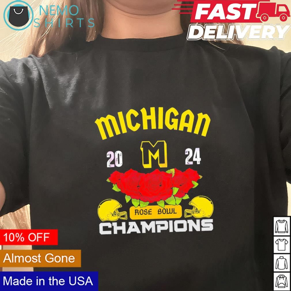 Michigan 2024 Rose Bowl champions - Adult & Kids T-Shirts, Sweatshirts & Hoodies apparel design preview 3