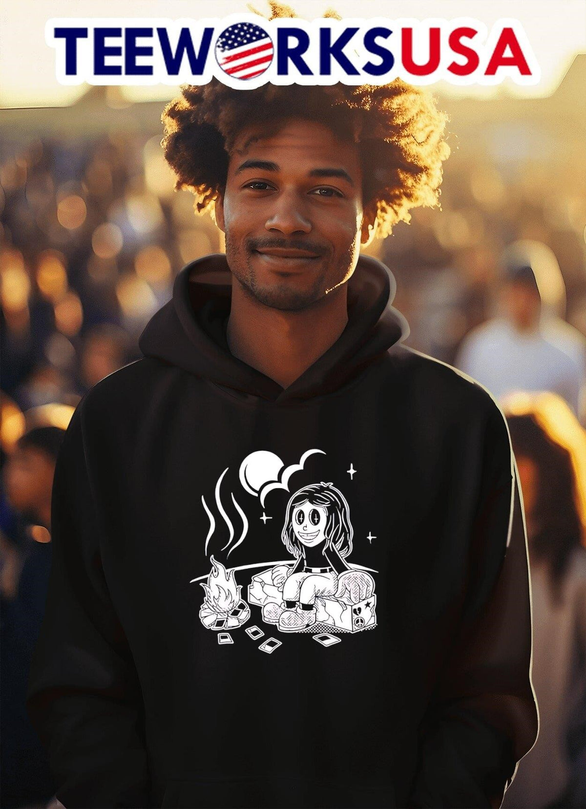 Sawyer hill camp black - Adult & Kids T-Shirts, Sweatshirts & Hoodies apparel design preview 2