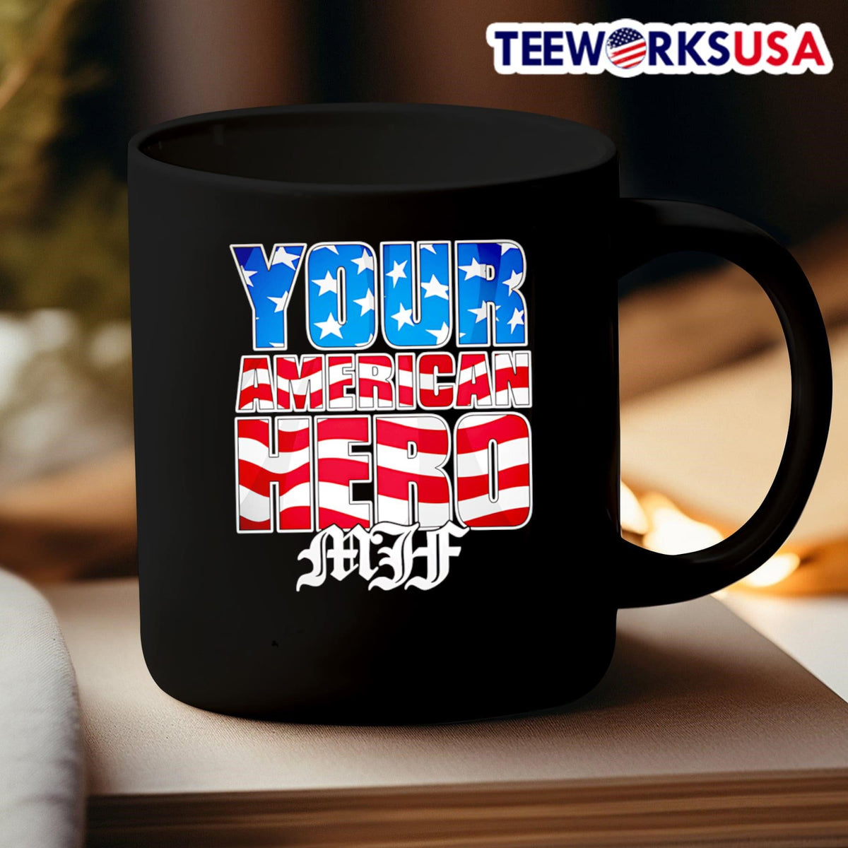 MJF Your American Hero - Adult & Kids T-Shirts, Sweatshirts & Hoodies apparel design preview 3