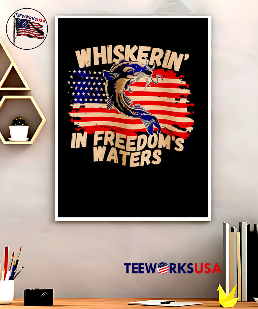 Whiskering in Freedom's Waters - Adult & Kids T-Shirts, Sweatshirts & Hoodies apparel design preview 5