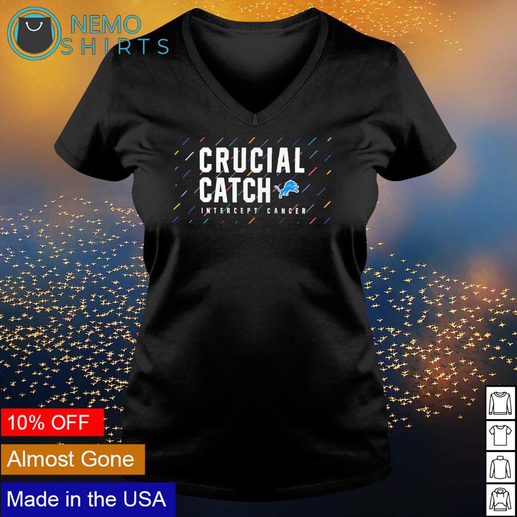 Detroit Lions 2021 crucial catch intercept cancer - Adult & Kids T-Shirts, Sweatshirts & Hoodies apparel design preview 5