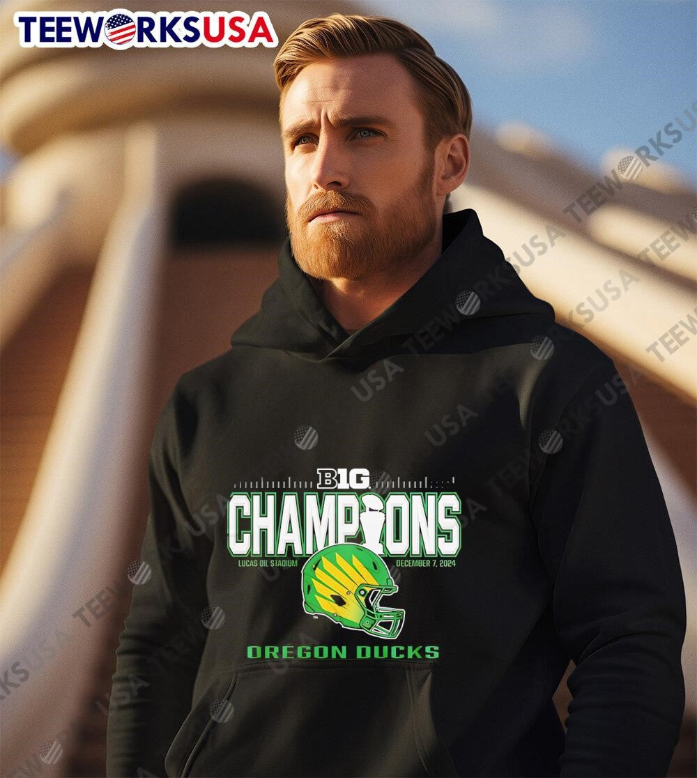 Big Ten Football Conference Champions Oregon Ducks - Adult & Kids T-Shirts, Sweatshirts & Hoodies apparel design preview 3