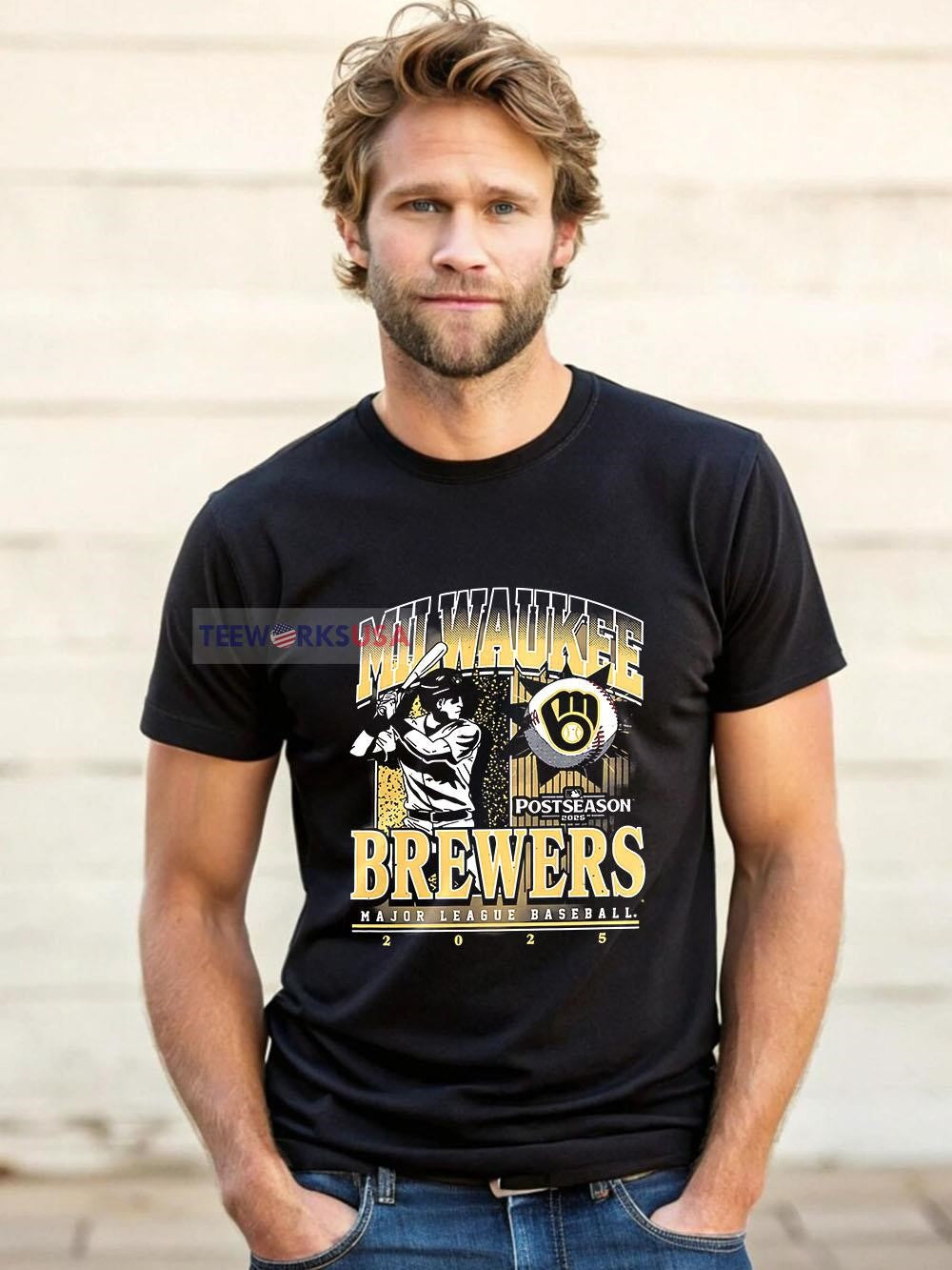 Milwaukee Brewers 2025 Postseason Participant Playoff - Adult & Kids T-Shirts, Sweatshirts & Hoodies apparel design preview 1