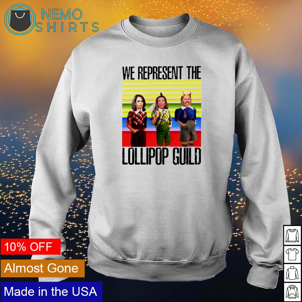 Biden Harris we represent the lollipop guild - Adult & Kids T-Shirts, Sweatshirts & Hoodies apparel design preview 4