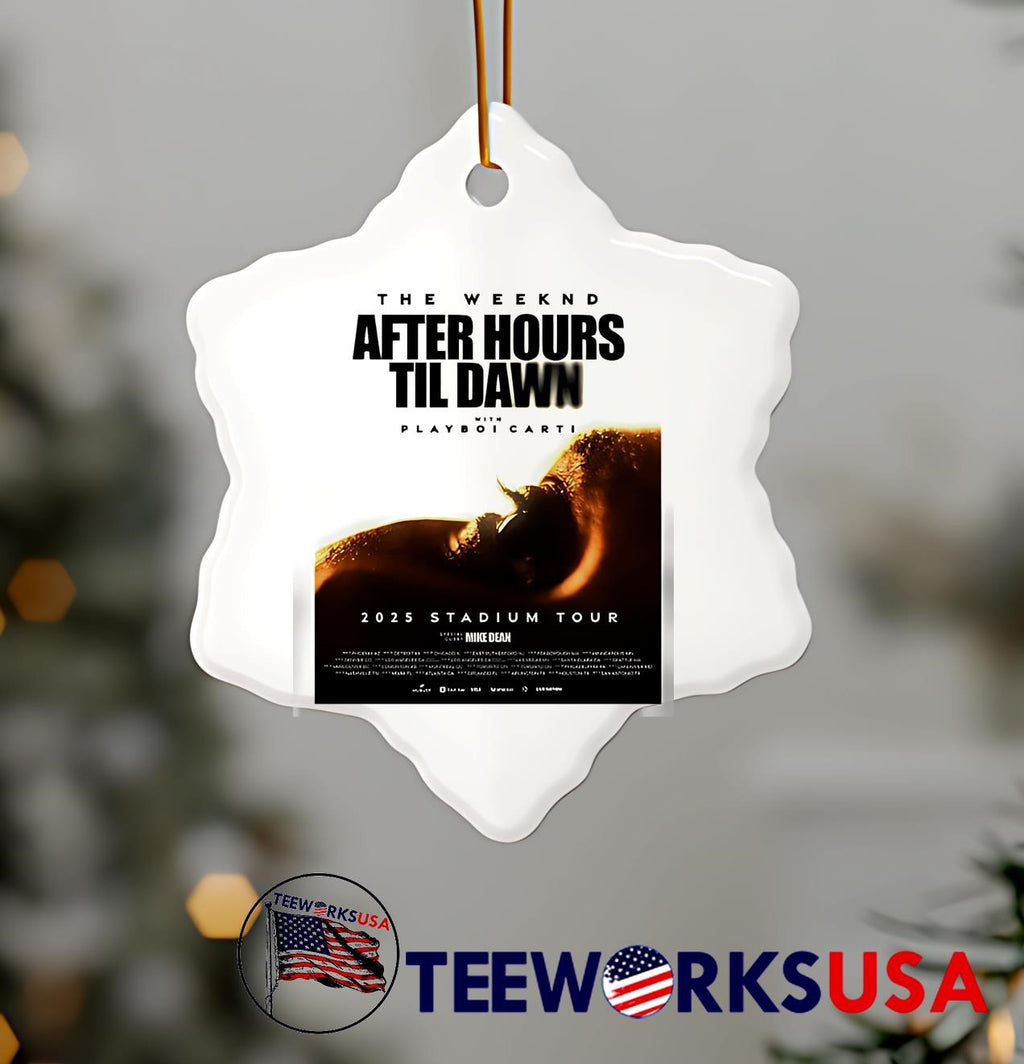 The Weeknd Stadium Tour 2025 Poster After Hours Til - Adult & Kids T-Shirts, Sweatshirts & Hoodies apparel design preview 7