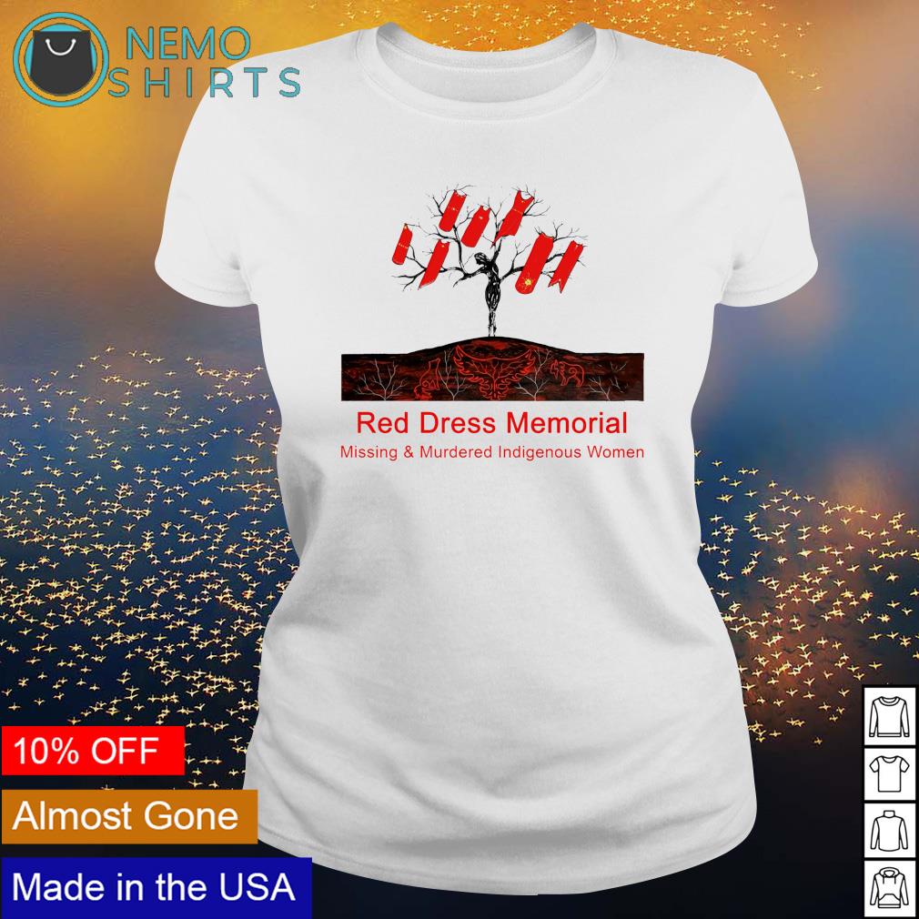 Red dress memorial missing and murdered indigenous - Adult & Kids T-Shirts, Sweatshirts & Hoodies apparel design preview 3